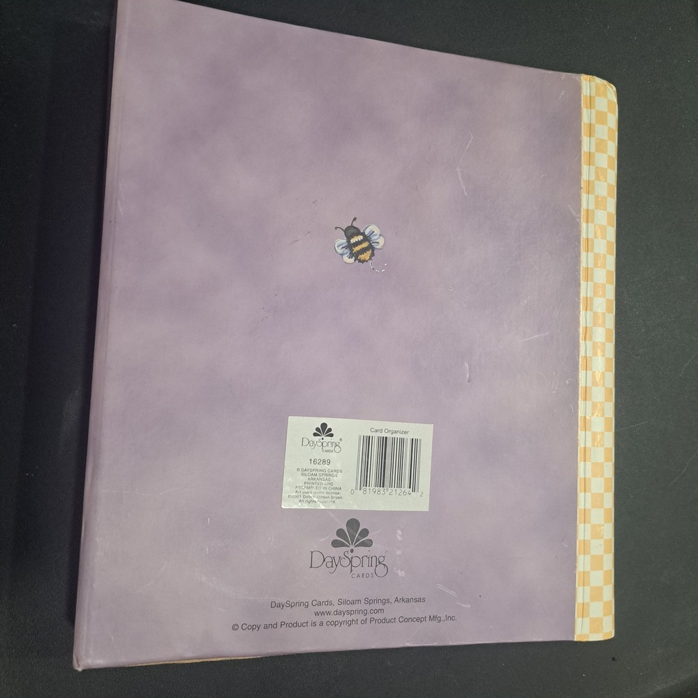 VTG 2001 DaySpring Cards Organizer Debra Jordan Bryan Garden Friends Stationery - Picture 2 of 5